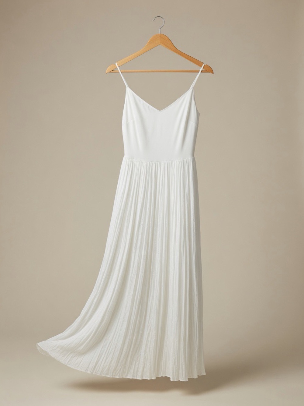 Current Air White Spaghetti Strap Maxi Dress